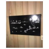 VIETNAM BLACK LACQUER WITH MOTHER OF PEARL INSERTS NO DAMAGE