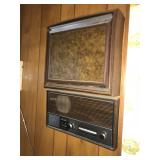 NUTONE IN WALL 8 TRACK TAPE DECK AND MUSIC INTERCOM WITH SPEAKERS