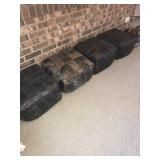 Leather Ottoman 