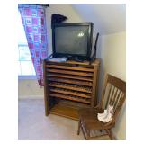 ANTIQUE PRINT PRESS BLOCK CABINETS