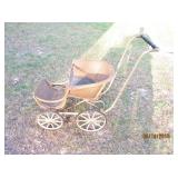 WHITNEY CARRIAGE CO. WICKER BABY CARRIAGE