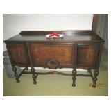 ELK FURNITURE CO. JAMESTOWN, N.Y. WALNUT COLONIAL REVIVAL DEPRESSION ERA, PRE 1933 BUFFET (PART OF A