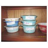 MAJOLICA BIRD BOX BLUE BIRD BAZAAR CORNING WARE