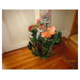 FLOWER ARRANGEMENT IN LARGE COPPER PITCHER