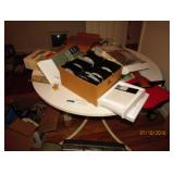 WHITE ROUND PATIO TABLE