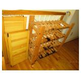 WOOD WINE RACK STORAGE UNIT