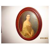 OVAL VICTORIAN PICTURE