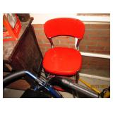 RED COSCO STEP STOOL CHAIR