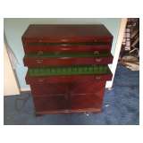 400 pc Silverware Cabinet by Hansen Clock MFG.
