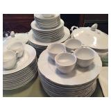 White porcelain dinnerware