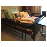 Twin adjustable bed with side rails