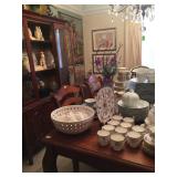 Dining table and buffet