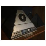 Pyramid shaped cd player