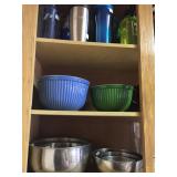 Mixing bowls and drinkware