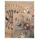 Native American sand tiles