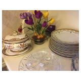 China and cut glass