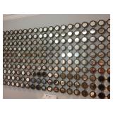 Wall of round mirrors !