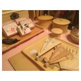 Vintage vanity celliod pieces 