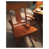 Anitque burl wood rocker 