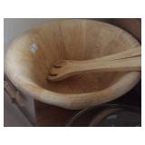 Bamboo salad bowl set 