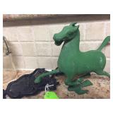 Vintage metal horse 