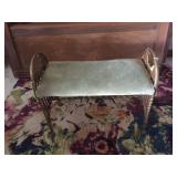 Anitque wrought iron bench