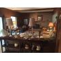 Large vintage sectional, decoratives 