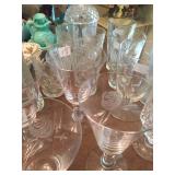 Fostoria " Rose" stemware 