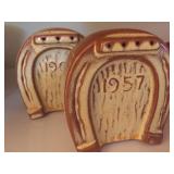 Vintage Frankoma Horseshoe Salt and Pepper 