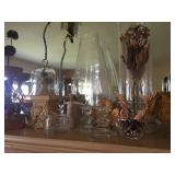 Crystal and glass vases 