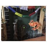 Cut glass vases 