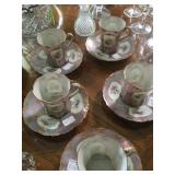Antique demitasse cup and saucers 