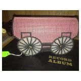 Vintage needpoint cover wagon 