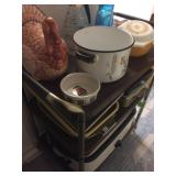 Vintage rolling cart