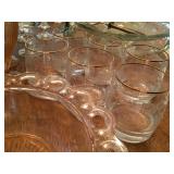 Vintage double old fashion glasses 