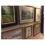 Large collection of artwork from prints to original 