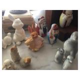 Vintage miniature porcelain figures