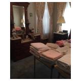 Antique Victorian era, hand carved bedroom suite 