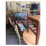 Garage is packed with Shabby Chic furniture  