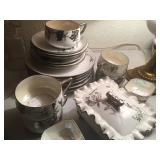 Silver overlay dishes 