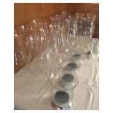 Large collection of glass Hurricanes 