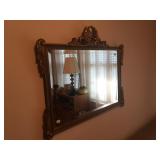 Antique gold gilt mirror 