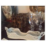 Porcelain flatware holders 