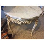 White Ocassional Marble Top Table 