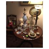 Aqua Blue Murano Glass Table Lamp 