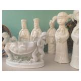 White Porcelain Figurines 