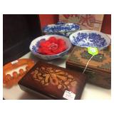 Collection of Wooden Boxes 