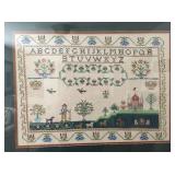 cross-stitch sampler