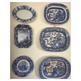Blue & White platters