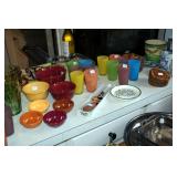 colorful glassware